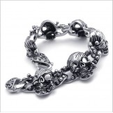 Modern Design Delicate Colors Excellent Quality Titanium Leather Bracelet