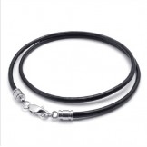 Deft Design Delicate Colors Excellent Quality Titanium Leather Necklace