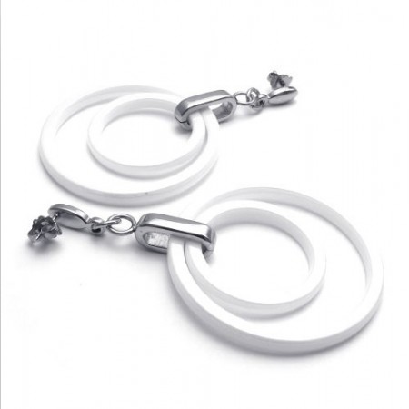 Latest Technology Pure Whiteness Stable Quality Titanium Earrings