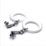 Elegant Shape Delicate Colors Stable Quality Titanium Earrings