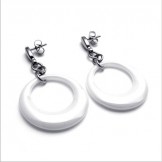 Elegant Shape Delicate Colors Stable Quality Titanium Earrings