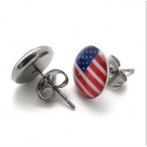 Modern Design Colorful Stable Quality Titanium Earrings