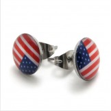 Modern Design Colorful Stable Quality Titanium Earrings