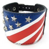 Modern Design Colorful Stable Quality Titanium Leather Bangle