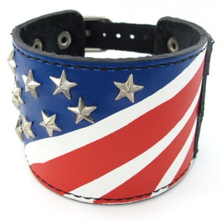 Modern Design Colorful Stable Quality Titanium Leather Bangle