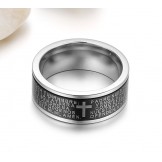 The King of Quantity Male Cross Titanium Ring 