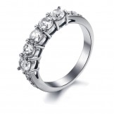 Dependable Performance Female Titanium Ring With Rhinestone