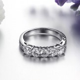 Dependable Performance Female Titanium Ring With Rhinestone