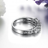 Dependable Performance Female Titanium Ring With Rhinestone