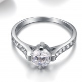 Durable in Use Female Titanium Ring With Rhinestone