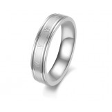 Reliable Quality Female Black Titanium Ring 
