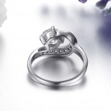 High Quality Female Titanium Ring With Rhinestone