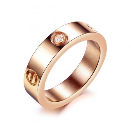 Selling Well all over the World Titanium Ring With Diamond