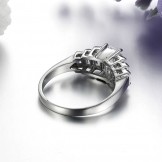 Stable Quality Female Titanium Ring With Rhinestone