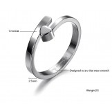 The King of Quantity Female Sweetheart Titanium Ring 