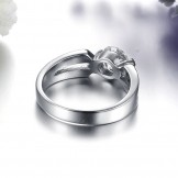 Reliable Reputation Female Titanium Ring With Rhinestone