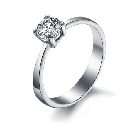 Quality and Quantity Assured Female Titanium Ring With Rhinestone