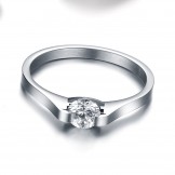 Stable Quality Titanium Ring With Rhinestone