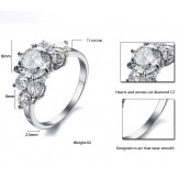 High Quality Titanium Ring With Rhinestone