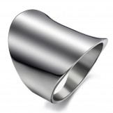 Excellent Quality Exaggerate Simple Titanium Ring 