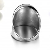 Excellent Quality Exaggerate Simple Titanium Ring 