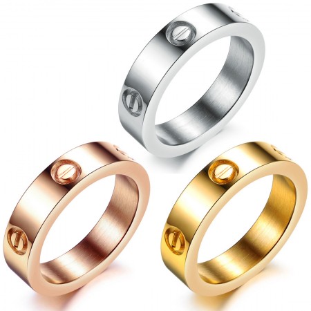 The Queen of Quality Screw Titanium Ring 