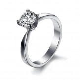 Dependable Performance Female Titanium Ring With Rhinestone