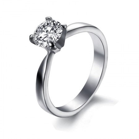 Dependable Performance Female Titanium Ring With Rhinestone