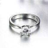 Dependable Performance Female Titanium Ring With Rhinestone