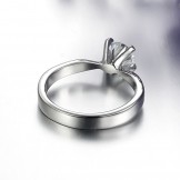 Dependable Performance Female Titanium Ring With Rhinestone