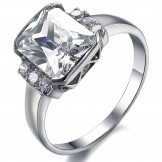 Well-known for Its Fine Quality Female Titanium Ring With Rhinestone