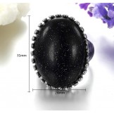 Complete in Specifications Exaggerate Quartzite Titanium Ring