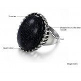 Complete in Specifications Exaggerate Quartzite Titanium Ring