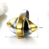 Quality and Quantity Assured Male Exaggerate Titanium Ring 