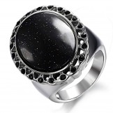 Complete in Specifications Exaggerate QuartziteTitanium Ring 