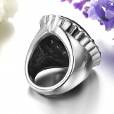 Complete in Specifications Exaggerate QuartziteTitanium Ring 