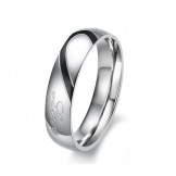 Reliable Quality Sweetheart Titanium Ring For Lovers 