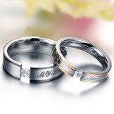 Well-known for Its Fine Quality Titanium Ring For Lovers 