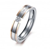 Well-known for Its Fine Quality Titanium Ring For Lovers 