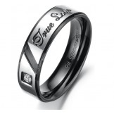 Dependable Performance Affection Titanium Ring For Lovers 