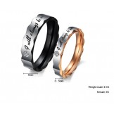 Reliable Reputation Titanium Ring For Lovers With Rhinestone