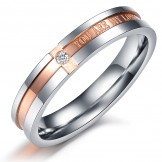 to Enjoy High Reputation at Home and Abroad Titanium Ring For Lovers 
