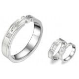Stable Quality Titanium Ring For Lovers 