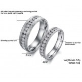 Wide Varieties Pearl Sand Titanium Ring For Lovers 