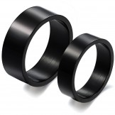 to Win Warm Praise from Customers Black Titanium Ring For Lovers 