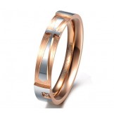 Stable Quality Cross Titanium Ring For Lovers