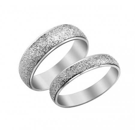 Stable Quality Scrub Titanium Ring For Lovers