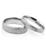 Stable Quality Scrub Titanium Ring For Lovers