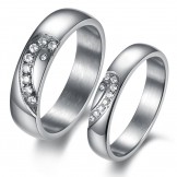 Durable in Use Titanium Ring For Lovers 