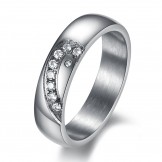 Durable in Use Titanium Ring For Lovers 